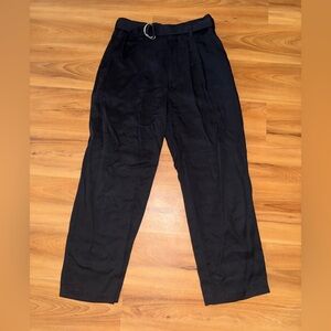 Abercrombie Belted Straight Ankle Pants